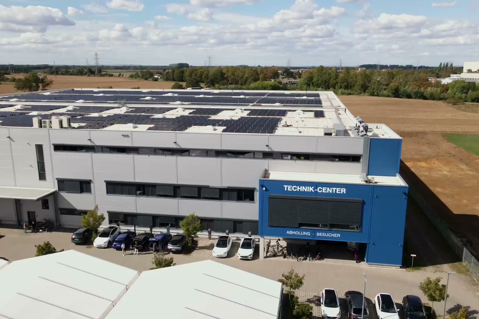 Luftbild des Technik-Centers der JF Group in Reichelsheim